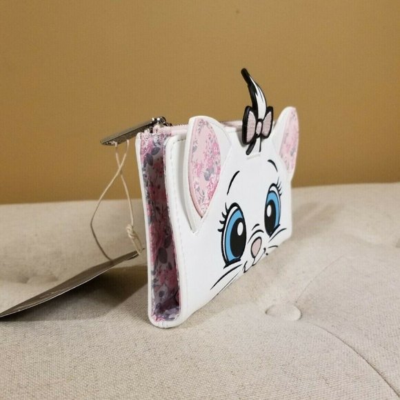 Loungefly Disney the Aristocats Marie Floral Cosplay Flap Wallet NEW - Picture 2 of 12